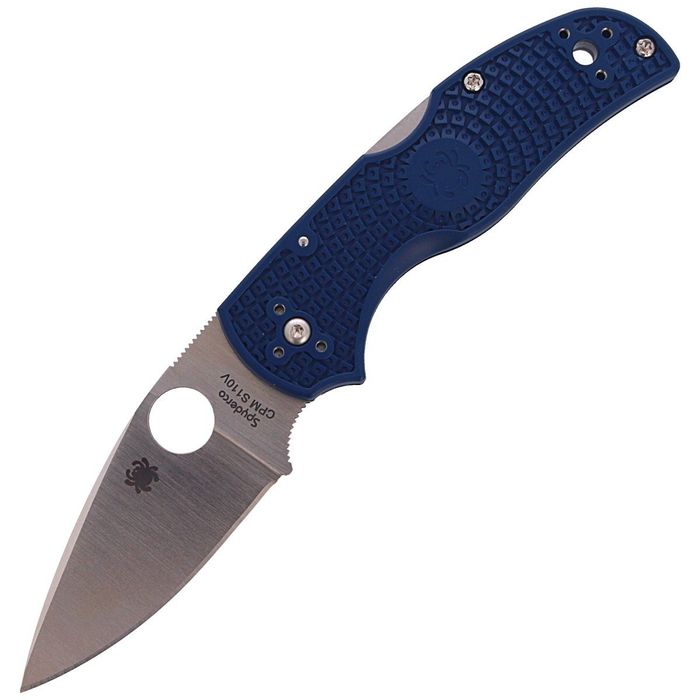 Nóż składany Spyderco Native 5 Dark Blue FRN, Satin CPM (C41PDBL5)