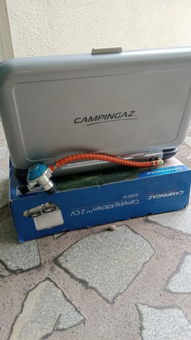 Fogareiro campismo com 2 bicos a gás Campingaz