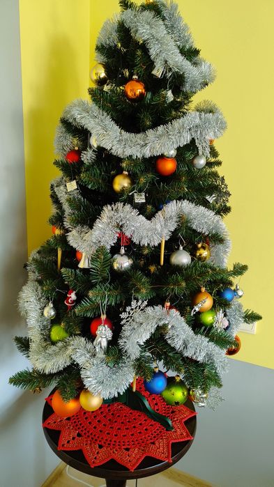 Serwetka 55 cm / podkładka świąteczna że sznurka handmade