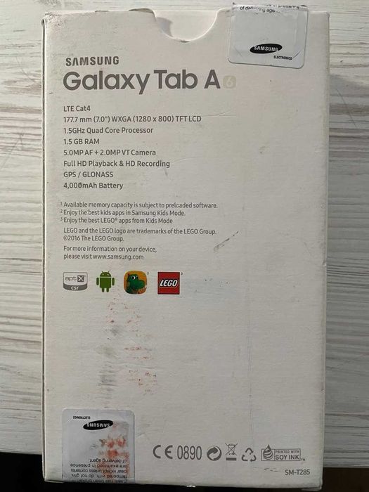 Планшет Samsung Galaxy Tab A6 8GB Black (SM-T285)