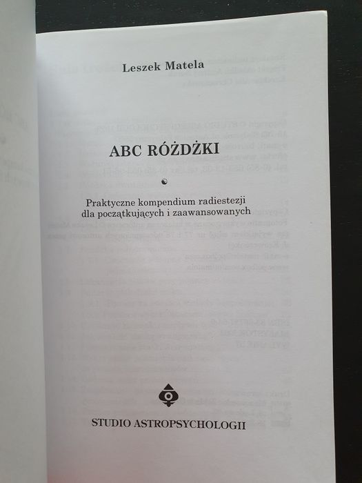 ABC różdżki Leszek Matela praktyka radiestezji