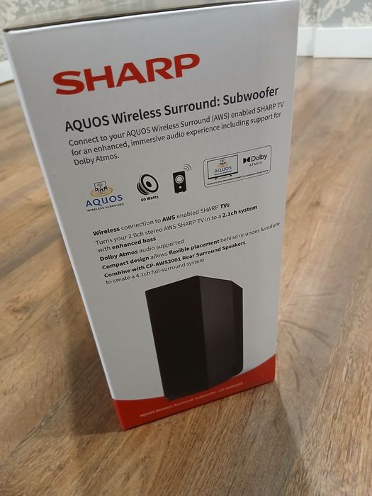 Sharp Aquos Wireless Subwoofer. Bezprzewodowy subwoofer