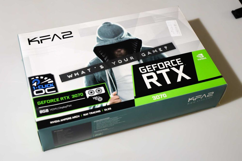 Geforce RTX 3070 KFA2 8GB - duże ciche wiatraki 102mm