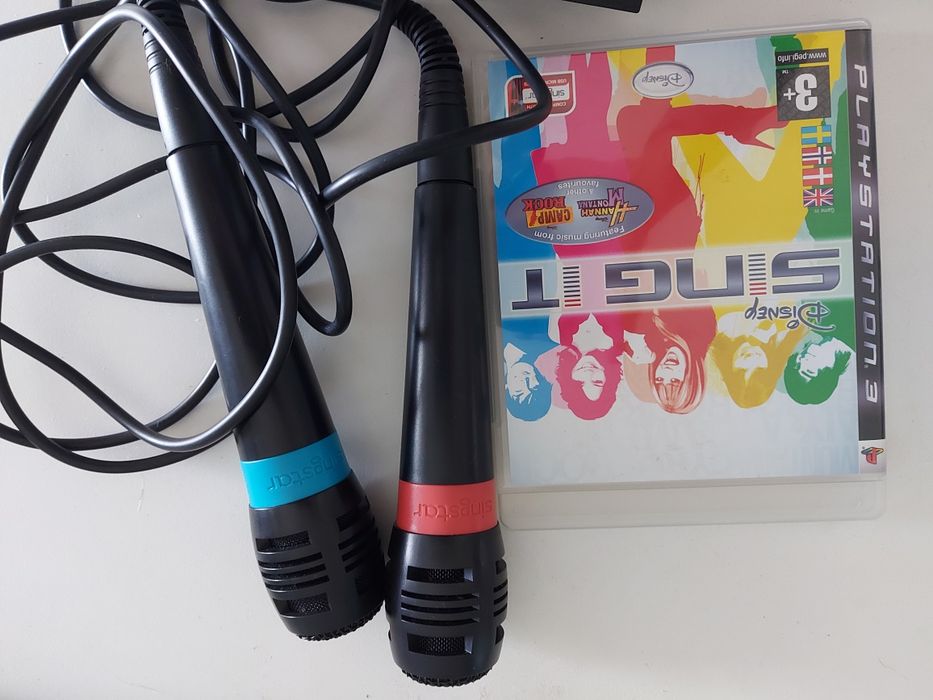 Singstar jogo e 2 microfones