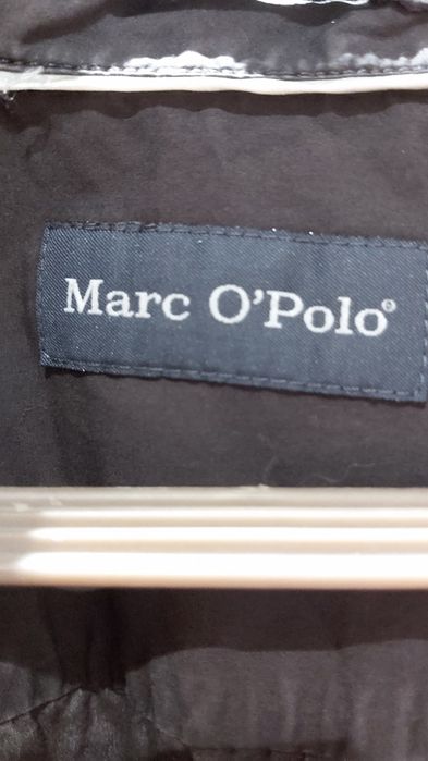 Czarna męska koszula z krótkim rękawem marc o polo roz L