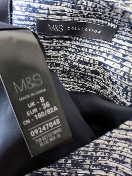 M&S sukienka premium midi wizytowa  36 S - 38 M