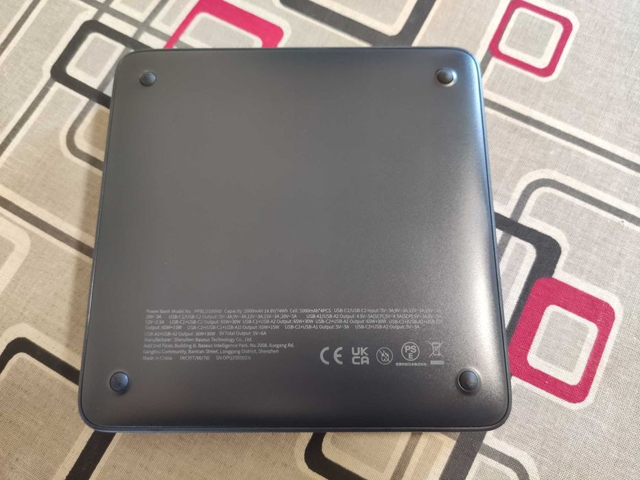 павербанк Baseus Blade Digital Display 20000mAh 100W 100% ОРИГІНАЛ