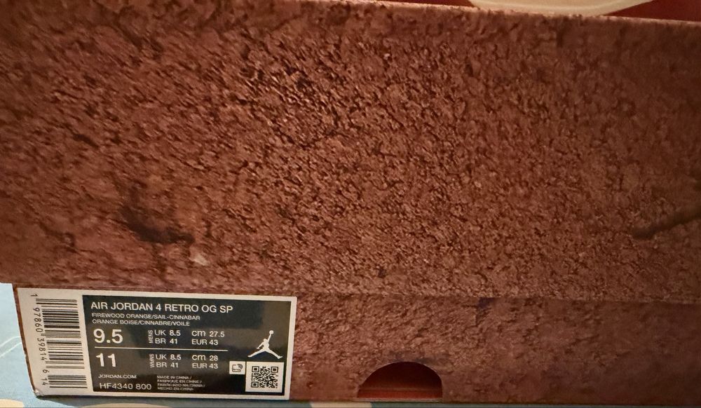 Jordan 4 brick rozm.43 oryginał, dowód zakupu