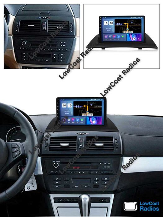 Auto Rádio ANDROID - BMW X3 [E83] (2004 a 2010) | 9'' GPS BT USB WIFI | CARPLAY • ANDROID AUTO