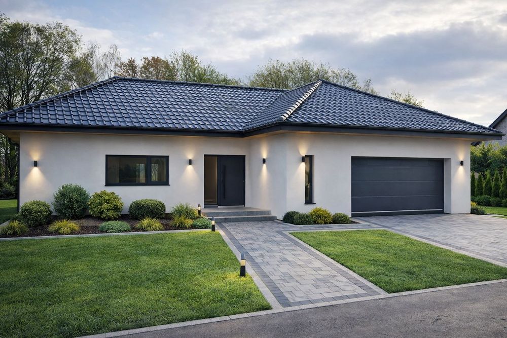 Nowoczesny dom 196 m²  pompa ciepła  podłogówki |garaż 2 stanowiska