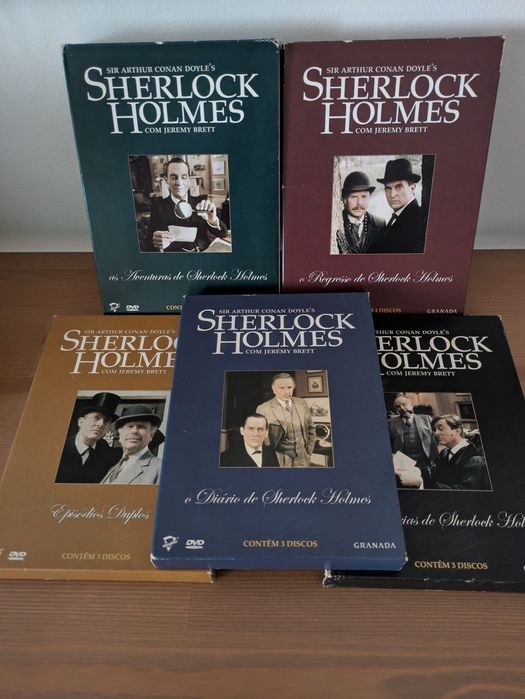 Coleção Completa DVD (18) Serie + Episodios Duplos Sherlock Holmes