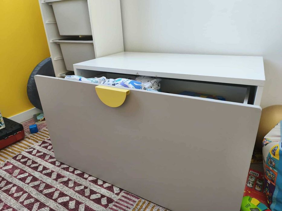 IKEA SMASTAD ława z pojemnikiem na zabawki/pościel