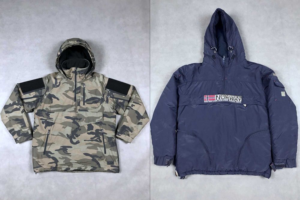 Анорак ZARA камо та Geographycal Norway чоловічий куртка