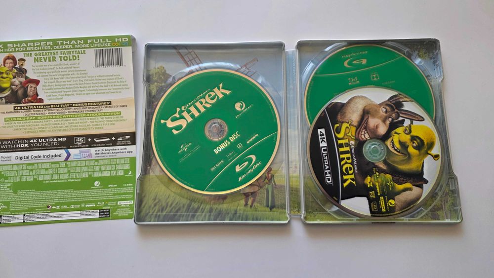 blu ray SHREK 4k steelbook