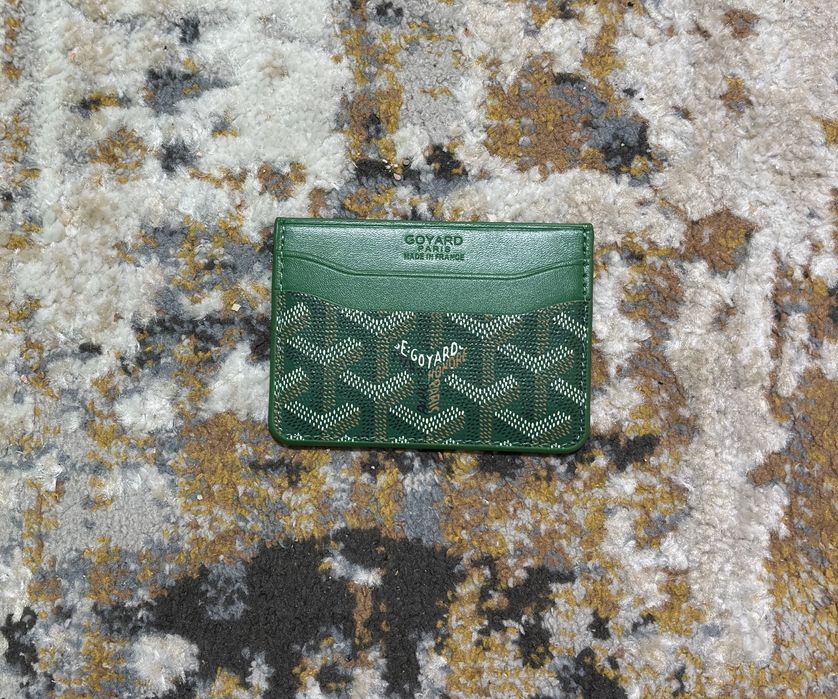 Porta cartoes verde