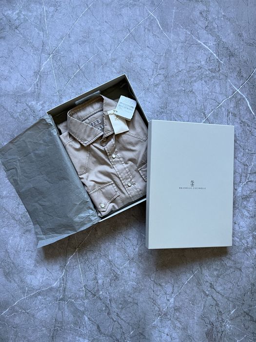 Brunello cucinelli рубашка мужская S
