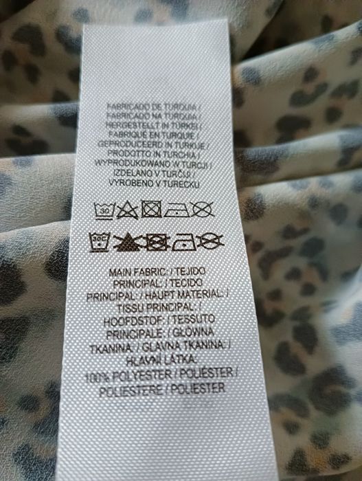Dluga spódnica w panterkę karbowana