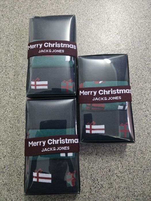 Skarpety bożonarodzeniowe Jack&Jones 9-pack (3x 3pack), stan nowe