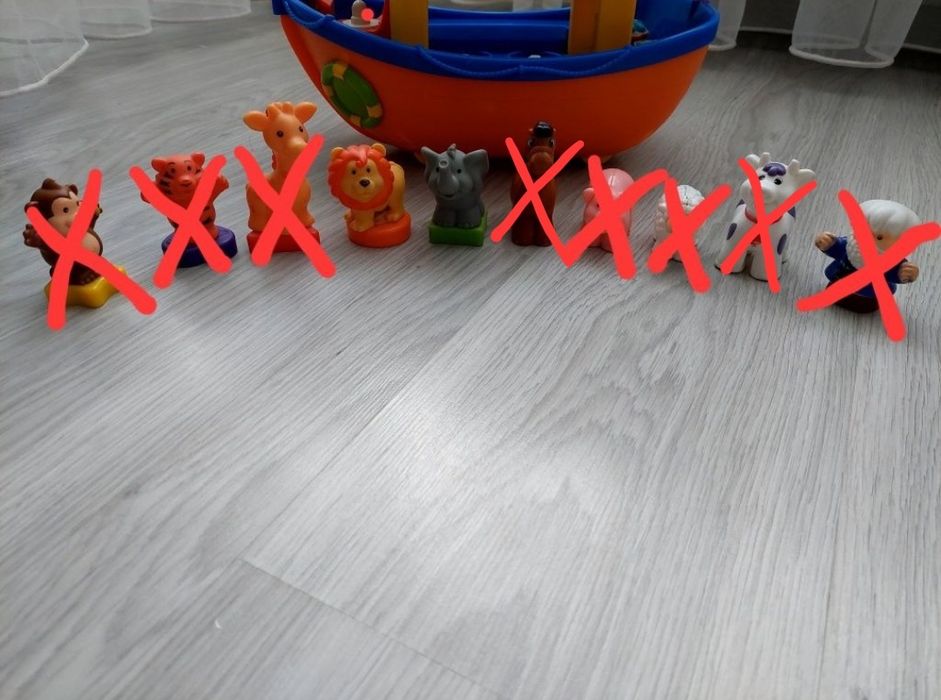 Ноїв ковчег від Kiddieland фігурки, тваринки слон, лев