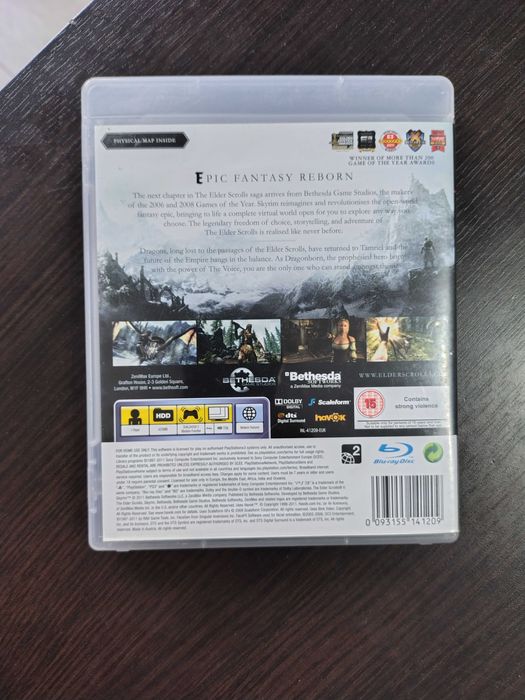 The Elder Scrolls V: Skyrim PlayStation 3 (PS3) + mapa pudełkowa