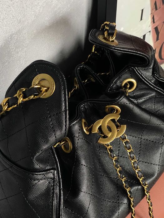 Женская сумка Chanel 25 Small Handbag на плече черный бордовый