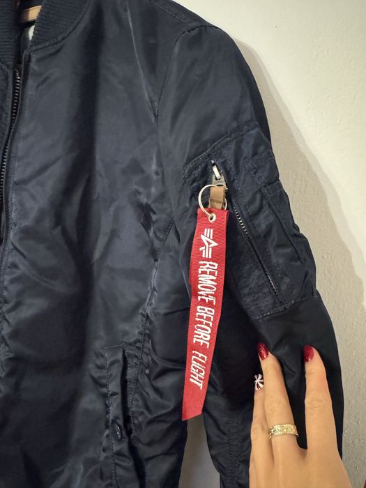 Kurtka bomberka alpha industries L damska granatowa