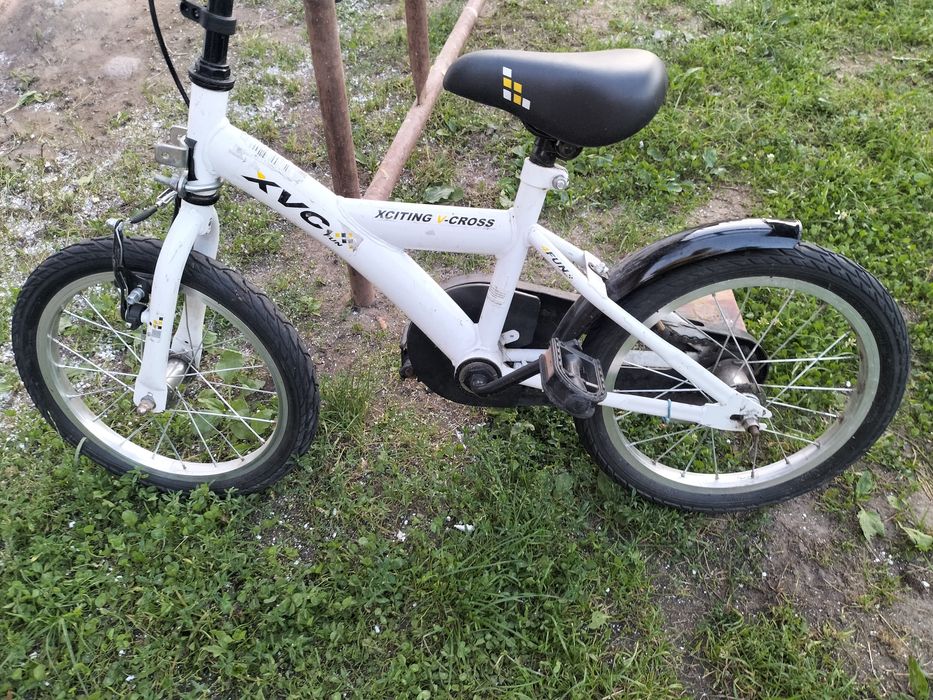 Rowek dzieciecy 16' bialy