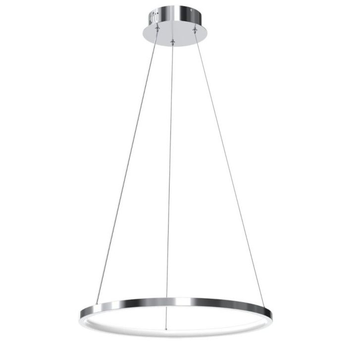 Lampa okrągła 40cm chrom wisząca 2 szt LED ring