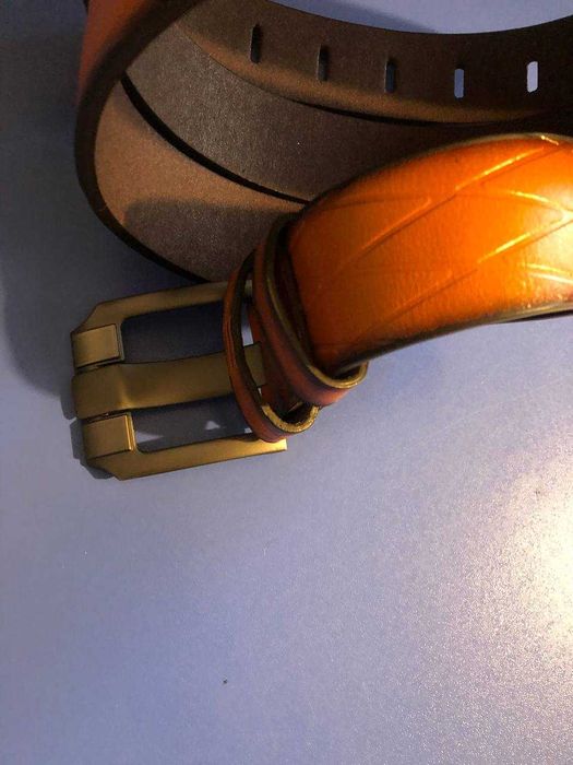 Рудий ремінь натуральна шкіра стиль DOLCE&GABBANA