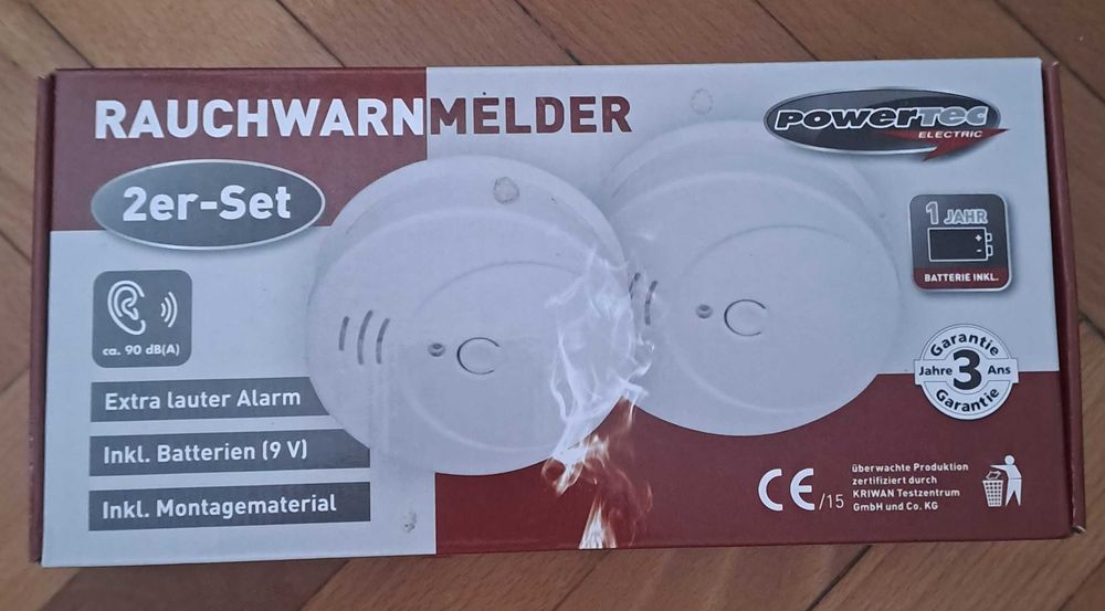 Датчик дыма Powertec для помещения
