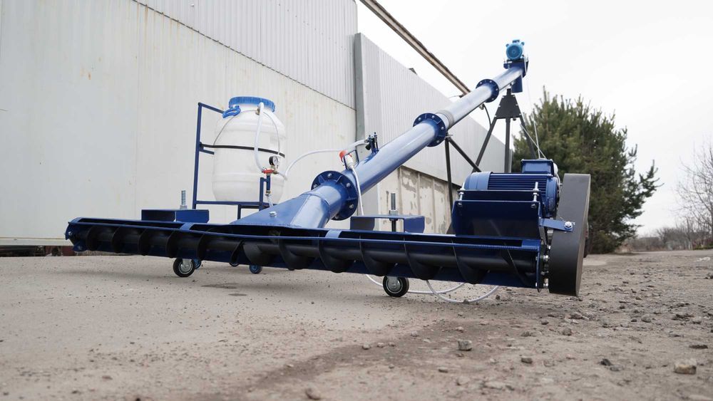 Шнек, навантажувач, протруювач, шнековый погрузчик, конвеєр 133х4 м