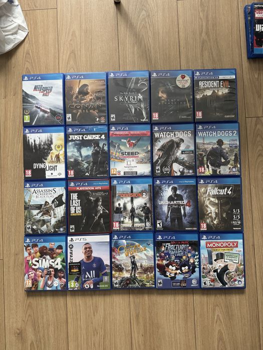 Диски для Playstation 4/5 Far cry 6, The last of us, Mortla kombat