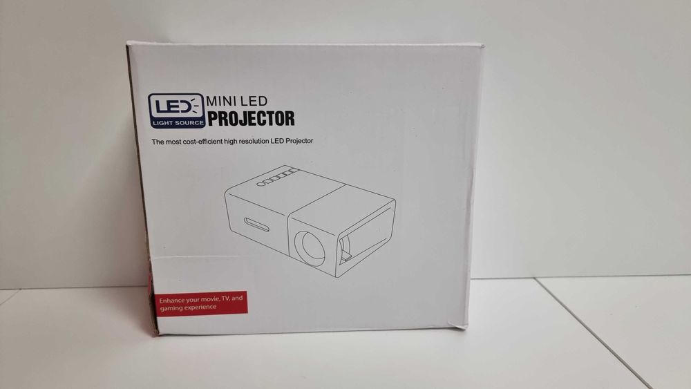 Mini projektor LED S1 – HDMI USB AV microSD, przenośny