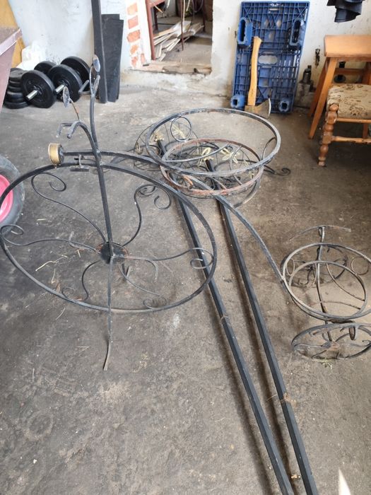 Ozdoby ogrodowe rower metalowe