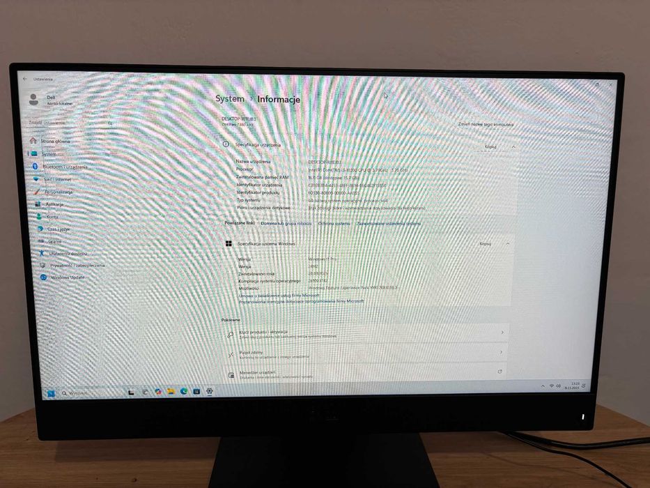 Komputer Dell AIO Optiplex 7480 i3 10 gen/16GB RAM/256GB SSD/W11 PRO