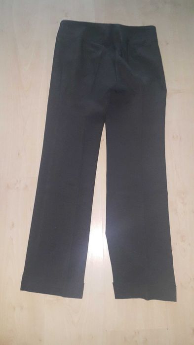 Spodnie grafitowe krój prosty, roz. 38 Promod