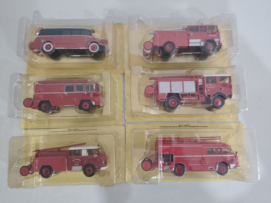 Miniaturas bombeiros, escala 1:43