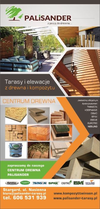 Piękna Deska tarasowa egzotyk GARAPA 21x145mm KD-SUPER CENA