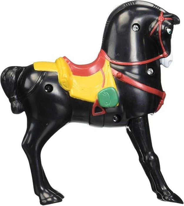 Figura Cavalo preto Disney Mulan Khan vintage 1998