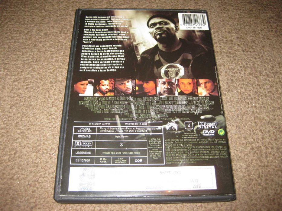DVD "Shaft" com Samuel L. Jackson