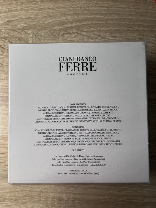 Gianfranco Ferré Camicia 113 EDP 100 ml (2015) Запечатаний