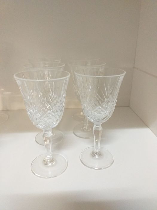 NOVO copos Cristal preço por 6,6cálices espumante,6vinho,6licor EM MÃO