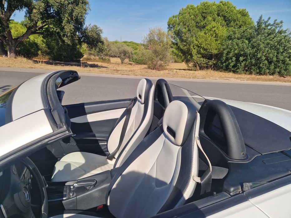 Mercedes SLK 200 K -2 Look édition-branco mistico-interior couro branco e preto