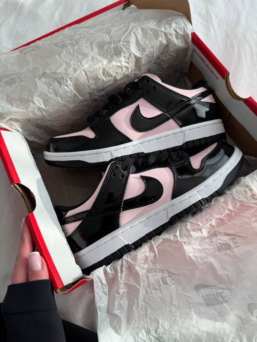 Nike Dunk Low Black Pink жіночі кросівки найк сб данк