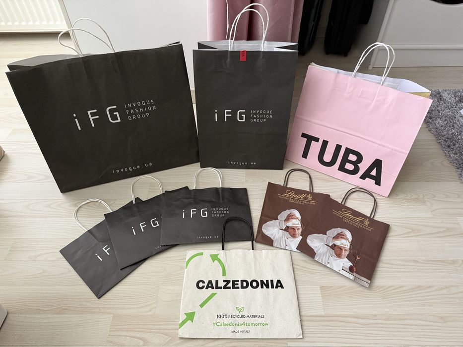 Брендовые пакеты Gant, Stem, Zara, Diptique, Max Mara и другие