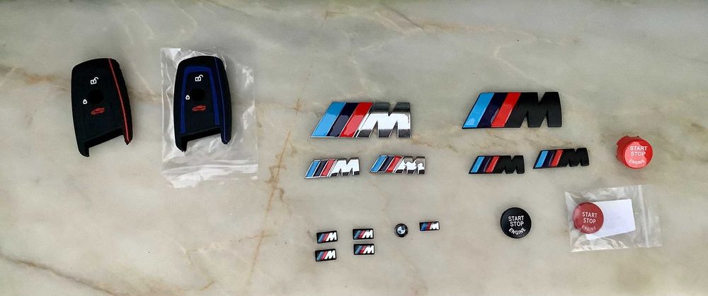 bmw simbolos capa mala jantes chave volante M usados como novos