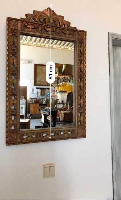 Espelho, medidas nas fotos.