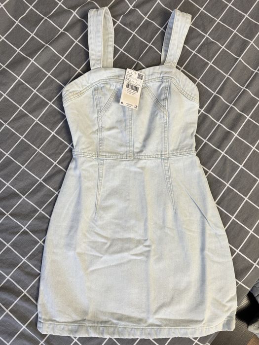 Сукня, сарафан, джинсовий, новий, mango, Манго, 32, xs, xxs