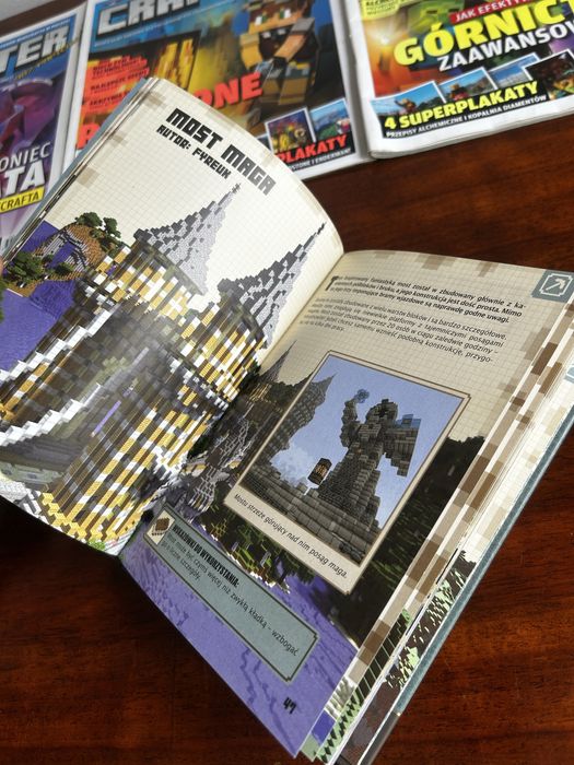 Ksiązki minecraft z seri porandnik dla + 3 gazetki crafter