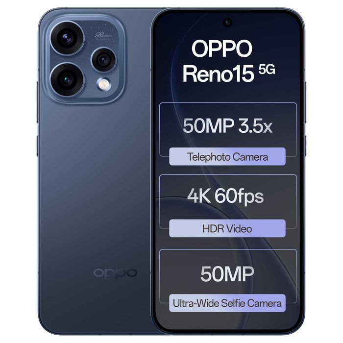 Oppo Reno 15 5G 12/256 Global запечатанный с зарядкой Twilight Blue